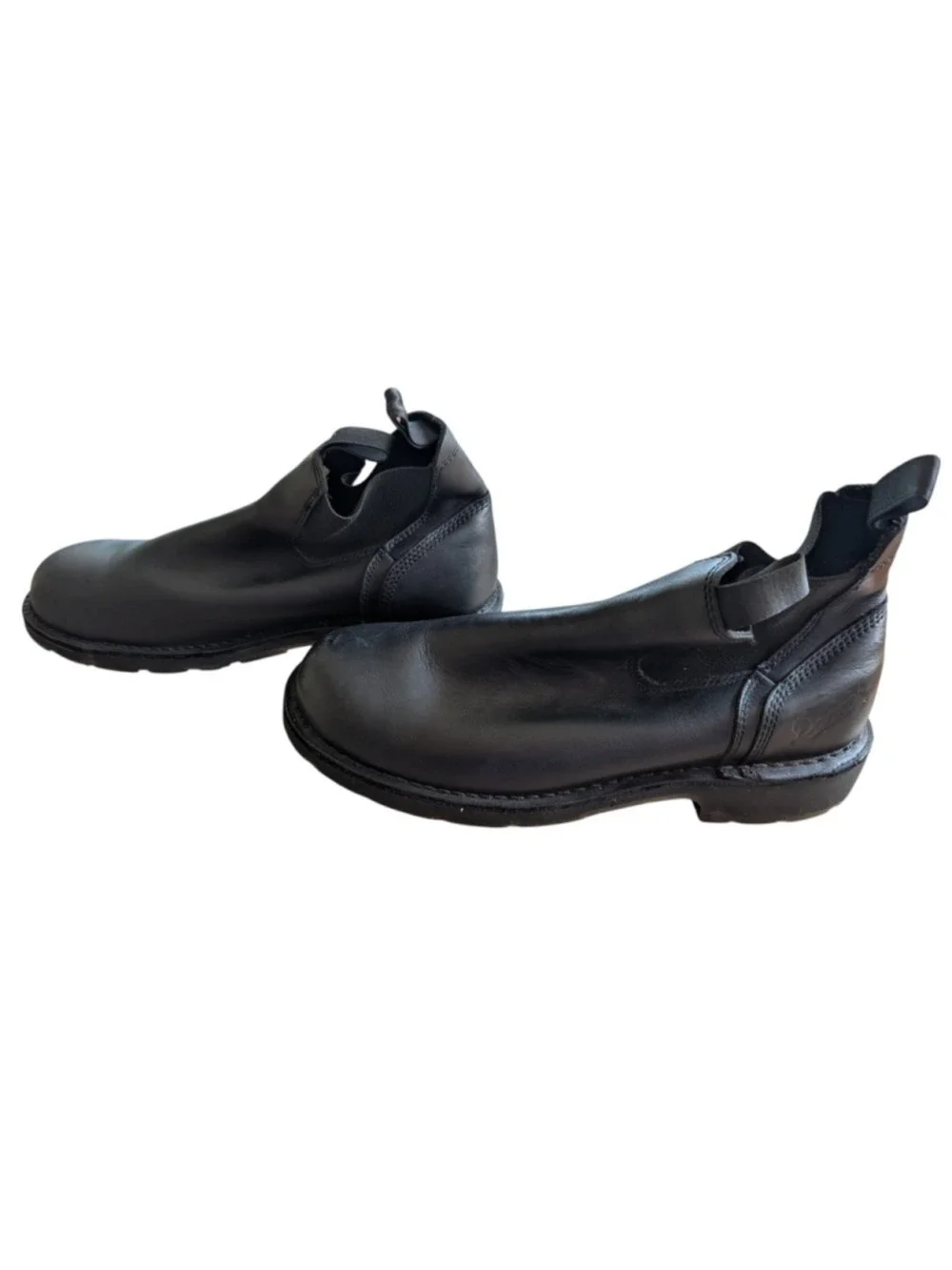 Danner Station/Office Romeo Black Leather Chelsea Pull On Work Boots Sz 12 EE